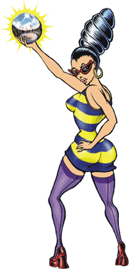 the Beehive woman